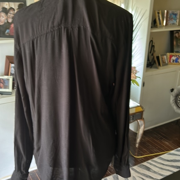 Cloth and stone black rayon shirt - Picture 6 of 11